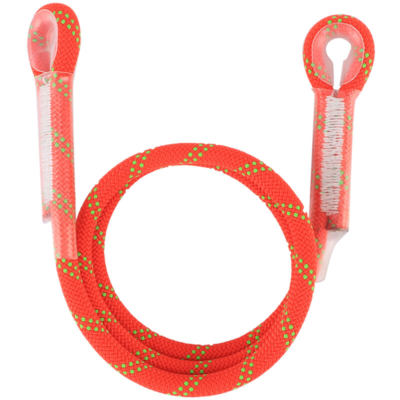 120 Cm Kletterseil, Auffangsystem, Absturzsicherung, Bergsteigergurt, Orange.