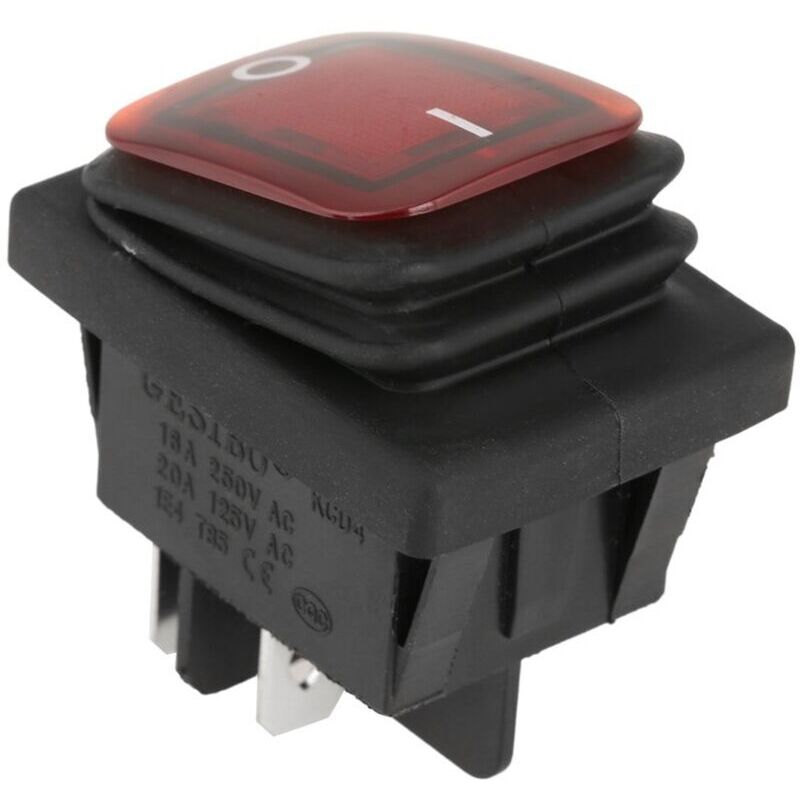 Ip67 Wasserdichter Ein-/ausschalter – 4-polig – 220 V – 2er-packung, Rote Und Grüne Schalter Für Raue Umgebungen