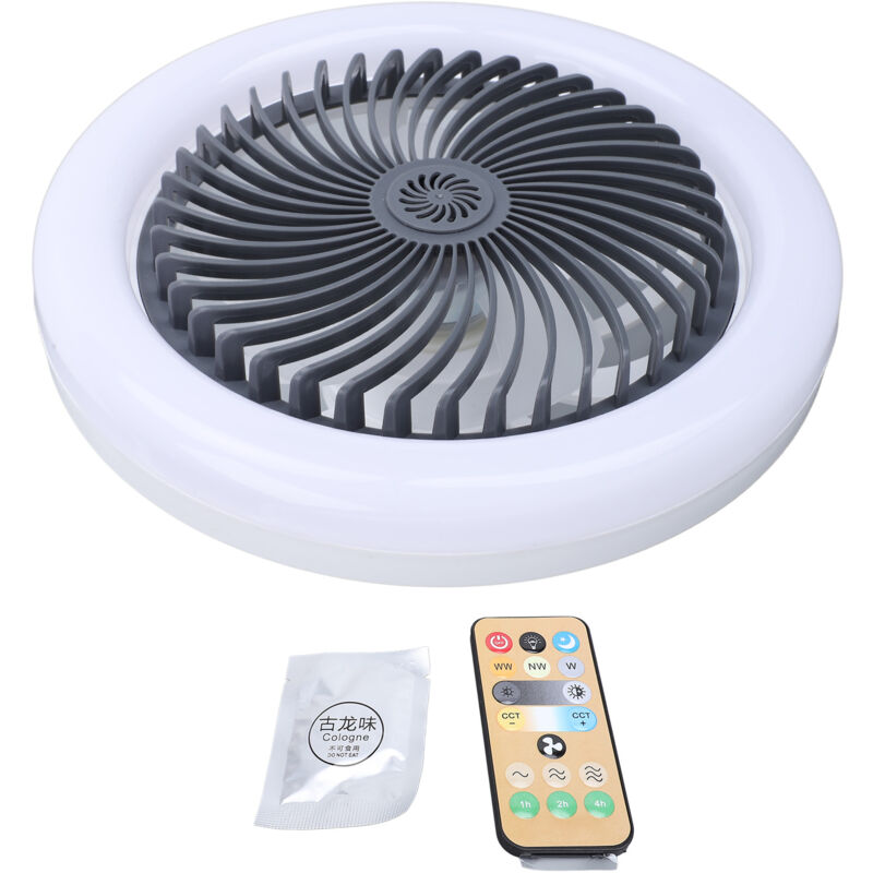 Deckenventilator Mit Fernbedienung, Licht, Duftfunktion, 3 Windgeschwindigkeiten, Farbauswahl, Verstellbarem Schwenkkopf Und Dimmfunktion, Led-beleuchtung Für Schlafzimmer, Schwarz A
