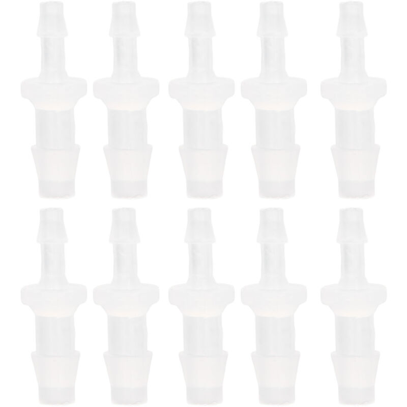 Oppwong Luftschlauchverschraubungen, Pp-rohrverbinder, Aquarium-luftpumpenadapter, 10 Stück, Silikon-schlauchreduzierstück (3,9 Auf 6,4 Adapter)