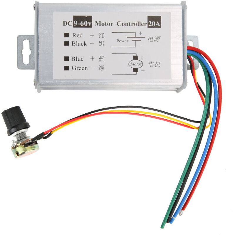 20a 9-60v Dc Motor Pwm Drehzahlregler Potentiometer Für Heimprojekte.