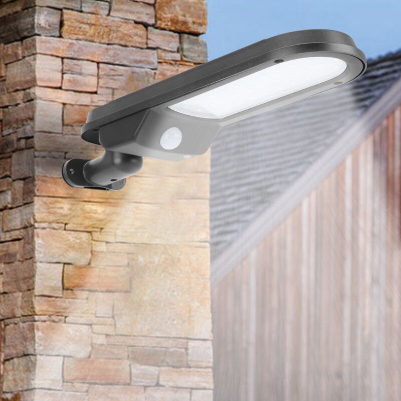 Solarbetriebene Led-gartenleuchte Mit Bewegungsmelder Für Den Außenbereich, Ideal Für Die Landschaftsgestaltung Und Wandbeleuchtung.