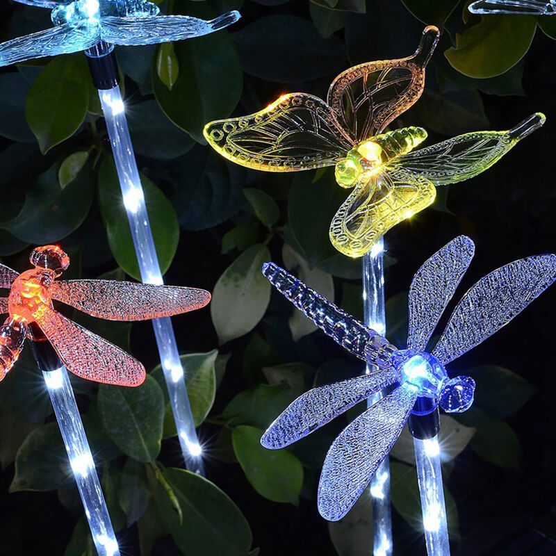 Bunte Led-außenleuchten, Wasserdicht, Solarbetrieben, Erdspießleuchten Für Rasen, Garten Und Hof