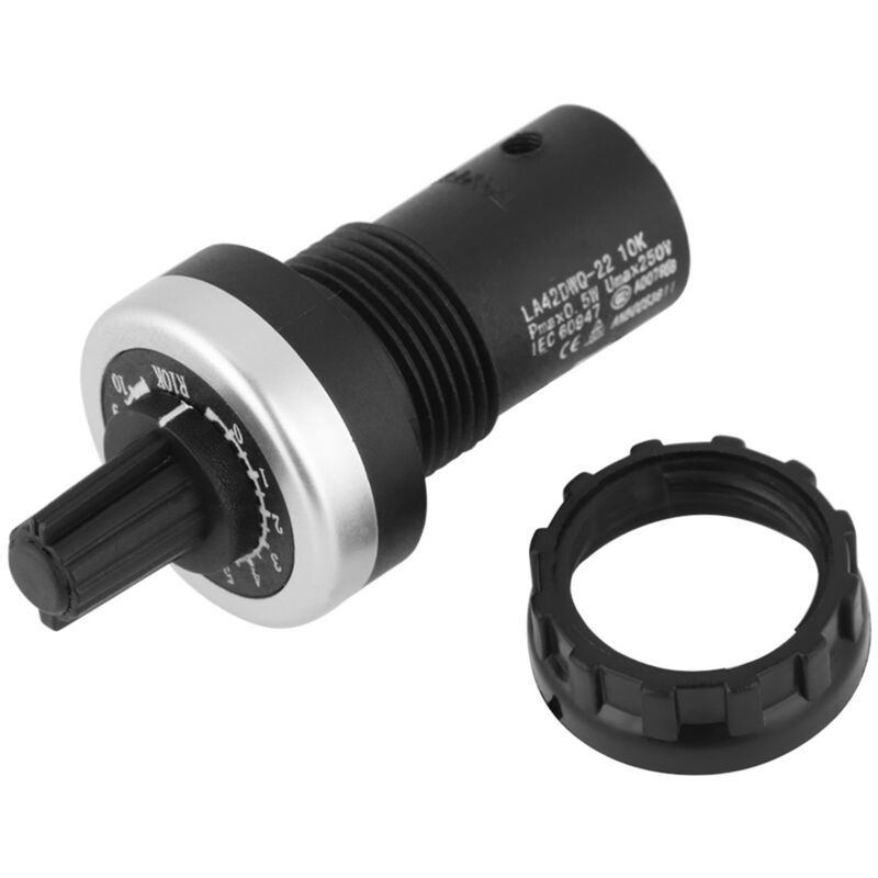 10-kω-potentiometer Für Drehzahlumrichter – Schalttafelmontage – 20 Ω Kontaktwiderstand – Kompatibel Mit Frequenzumrichtern Für Präzise Steuerung