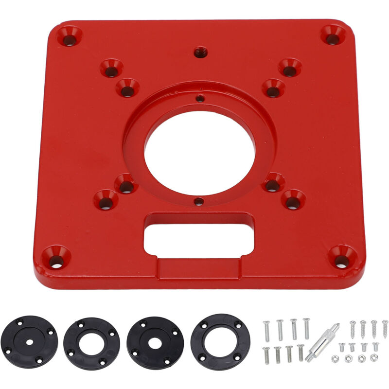 Einlegeplatte Aus Aluminiumlegierung Für Frästische, Zubehör Für Die Holzbearbeitung.
