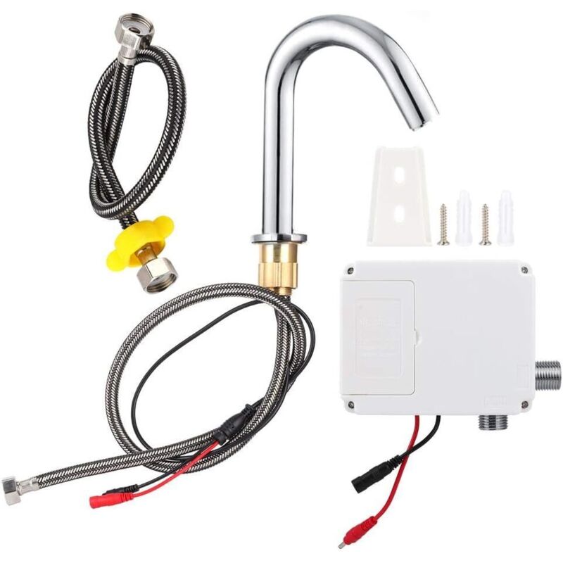 Automatischer Infrarot-wasserhahn Aus Edelstahl – Batteriebetrieben – G1/2-gewinde – Höhe 23 Cm Für Küche Und Bad