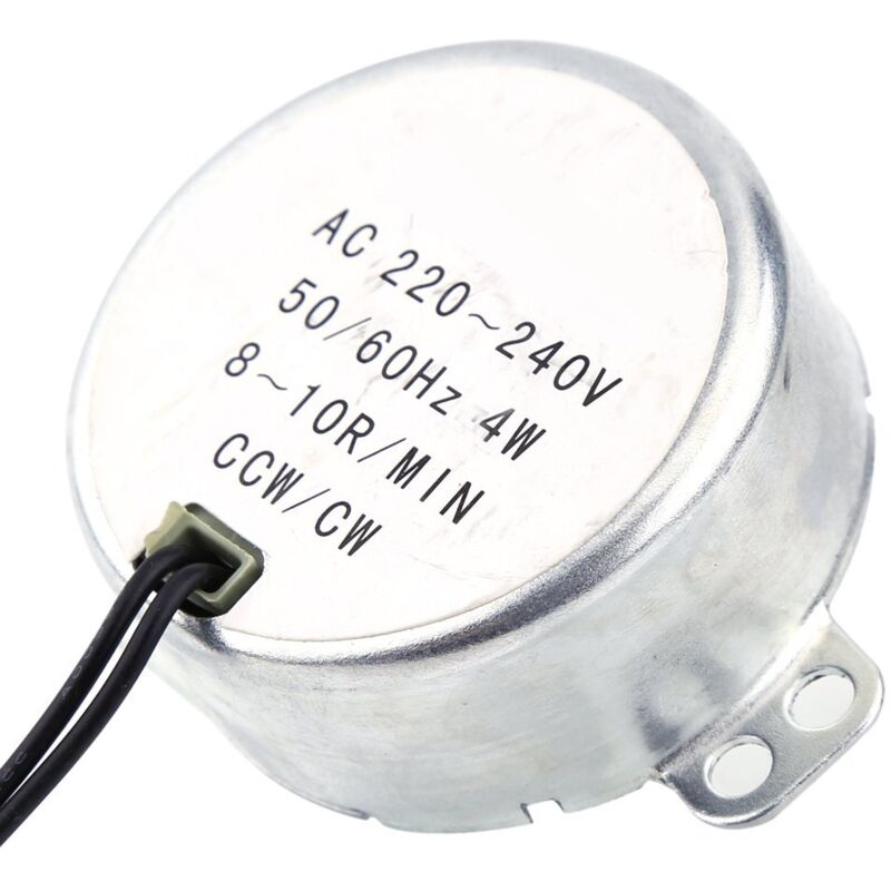 Mikrowellenmotor, Babyzimmermotor, 10 U/min Getriebemotor, Synchronmotor, Ty50a M 1 Stück 220-240 V Ac Synchrongetriebemotor 4 W Cwcw 0,81 U/min (8-10 U/min)