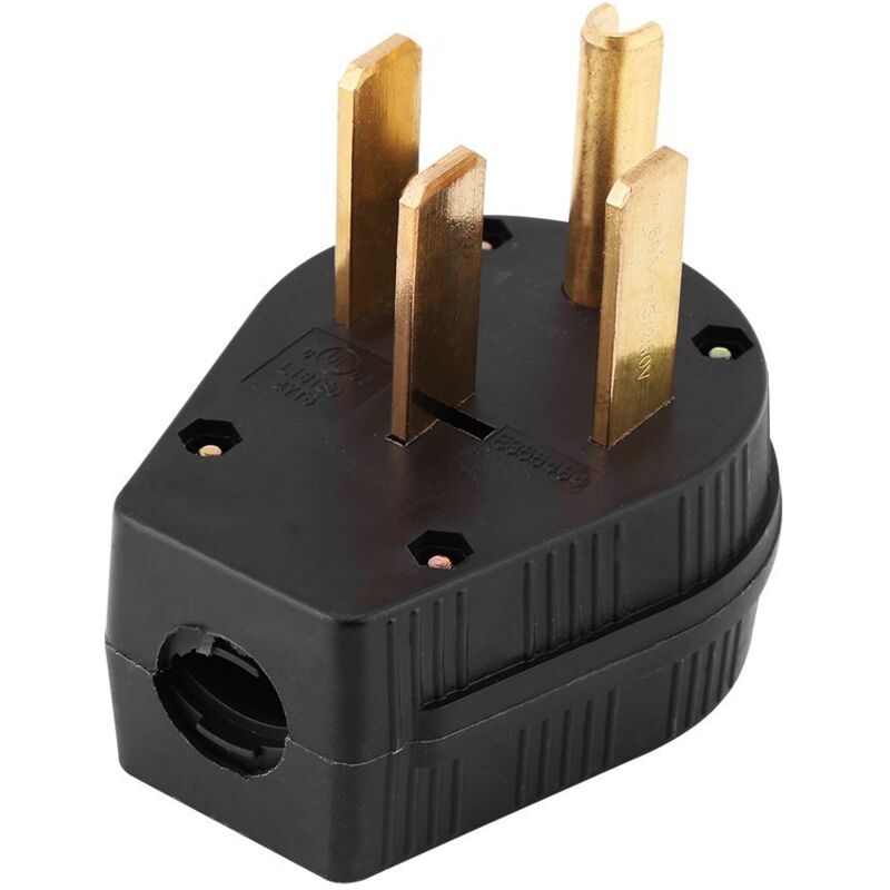 Nema 14-50p 125-250v 50a 7kw Geerdeter Generatorstecker, Rechtwinkliger Stift, 4-loch, Stecker Für Ersatz-elektrosteckdose.