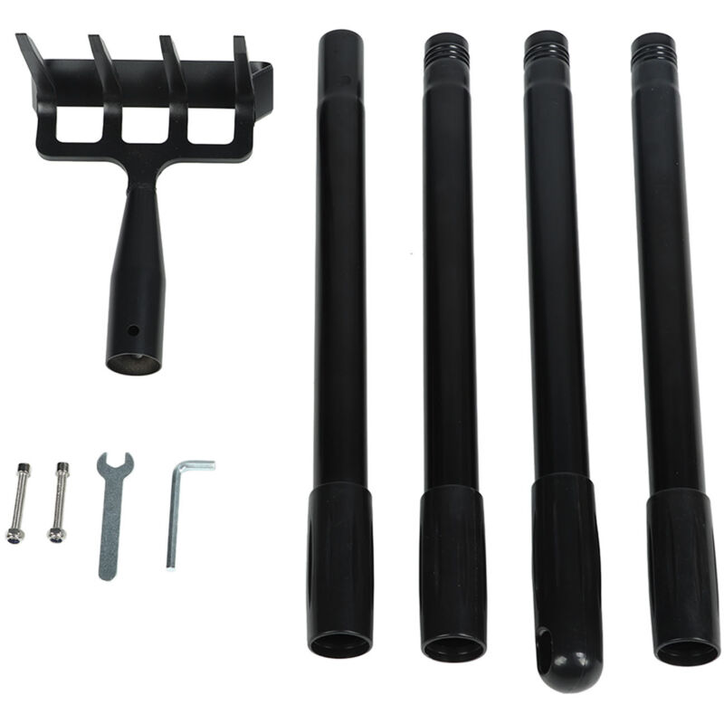 Rosvola Unkrautrechen Mit Verstellbarer Länge, Ergonomischer Edelstahlgriff, Handgartengerät Zum Kultivieren Und Entfetten, 4-teilig.