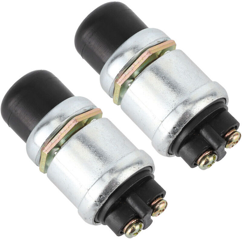 Akozon 2 Stück 12v 50a Wasserdichter Spst Druckknopf-motorstartschalter Für Auto Und Boot.