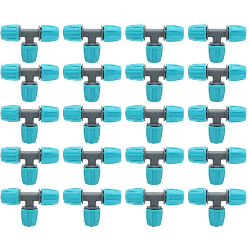 Set Mit 20 Bewässerungsfittings, 16 Mm Pe-t-stück Für Bewässerungsrohre, Ideal Für Gewächshäuser, Gärten Und Landwirtschaft.