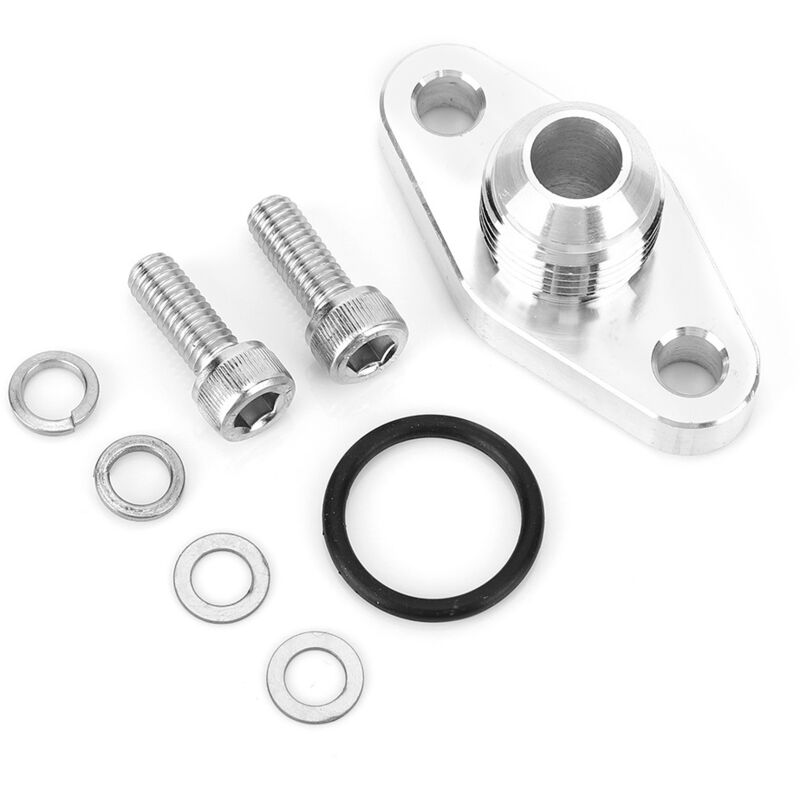 Spyminnpoo Aluminium-ölrücklaufset Für Td015 Td02 Tf035 Td06 Turbolader, Hohe Hitzebeständigkeit, Einfache Installation Mit Schraubenscheiben Für Modifikationen.