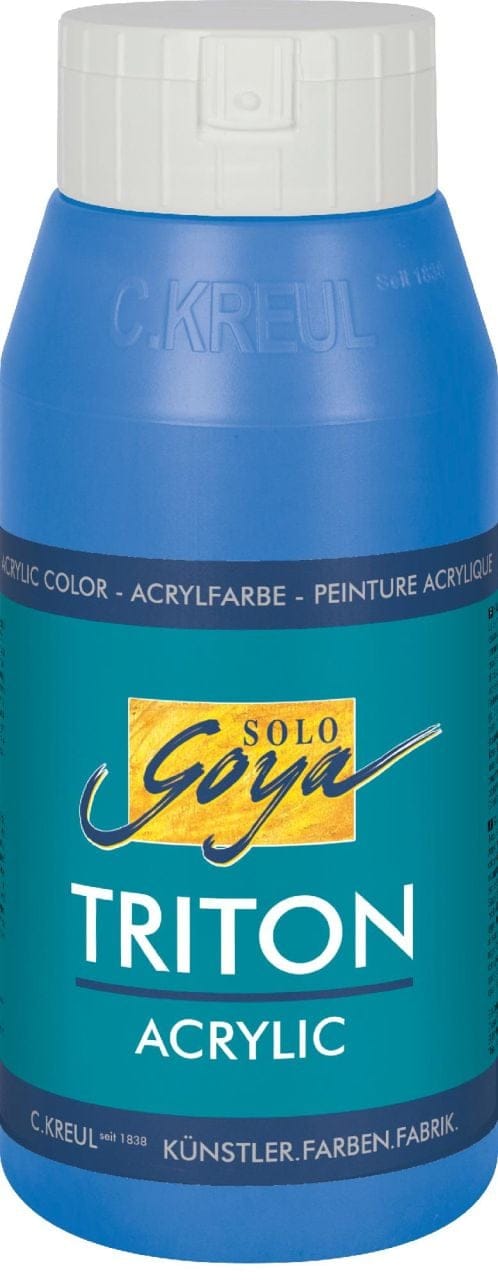 C. KREUL Acrylfarbe KREUL Acrylfarbe SOLO Goya TRITON primärblau 750ml Flasche