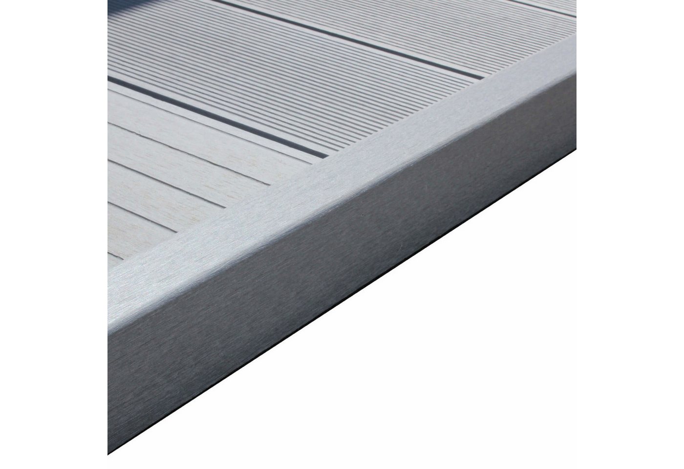 WPC Profi Terrassendielen MUSTER L-Abschlussleiste 15 cm steingrau 60x40 mm, (Abschlussleiste, Musterstück 15 cm) Bild 2