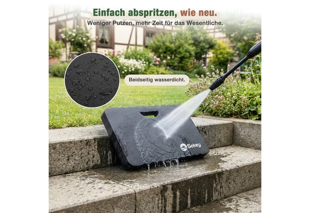 Sekey Garten-Kniekissen Garten Knieschutz für Gartenarbeit, Sitz- und Kniepolster Kniematte, (2-St), 40 mm Extra Dick weich gepolstert, druckentlastend und wasserabweisend