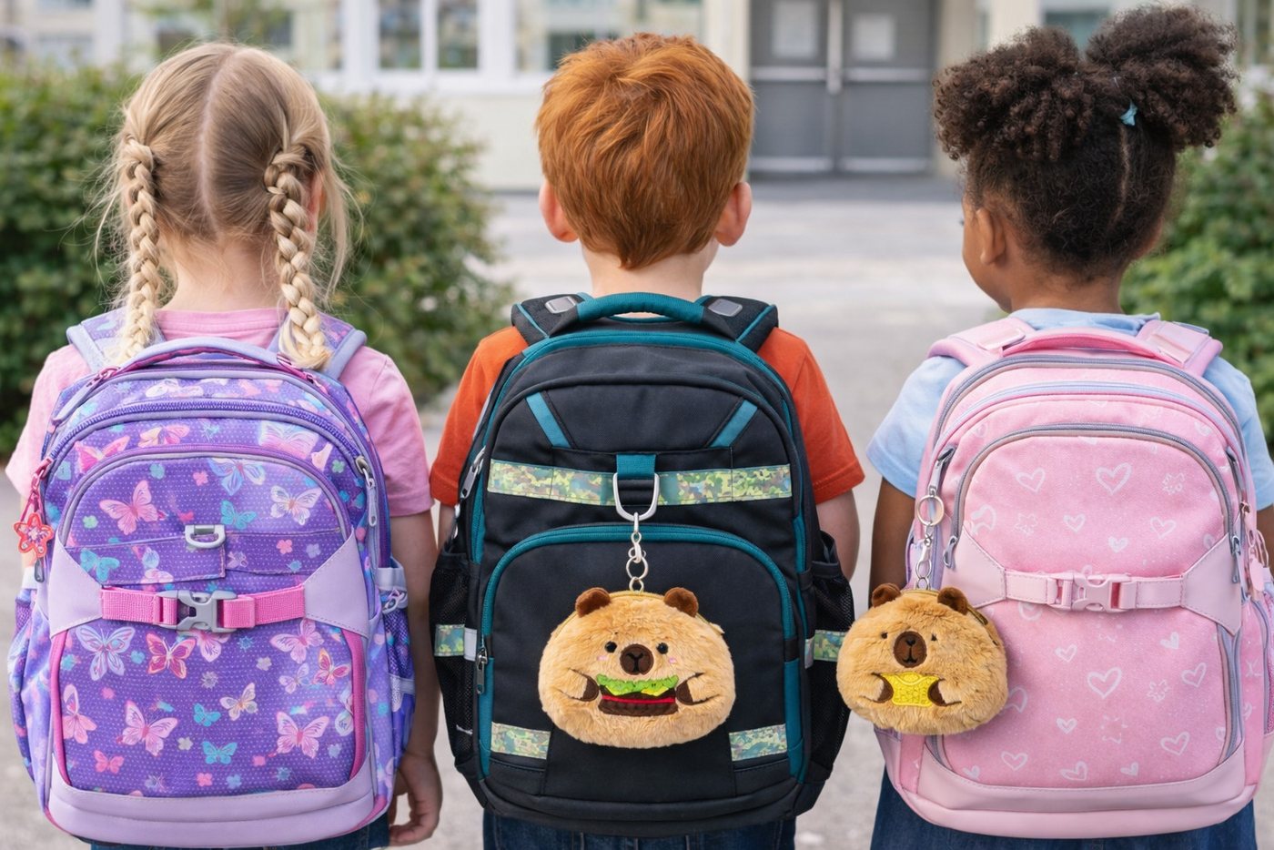 soma Aufbewahrungstasche Capybara Plüsch Portemonnaie – Niedliche Geldbörse mit Reißverschluss (Set, 1-tlg., 1er-Pack), Weiches Etui für Kinder&Erwachsene,Unsor­tiert 1von5 Motiven,12×9×5cm Bild 2