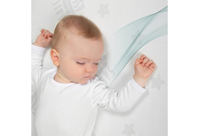 Laufgitter-Matratze safe asleep®, roba®, 4 cm hoch, für 6-eckige Laufgitter
