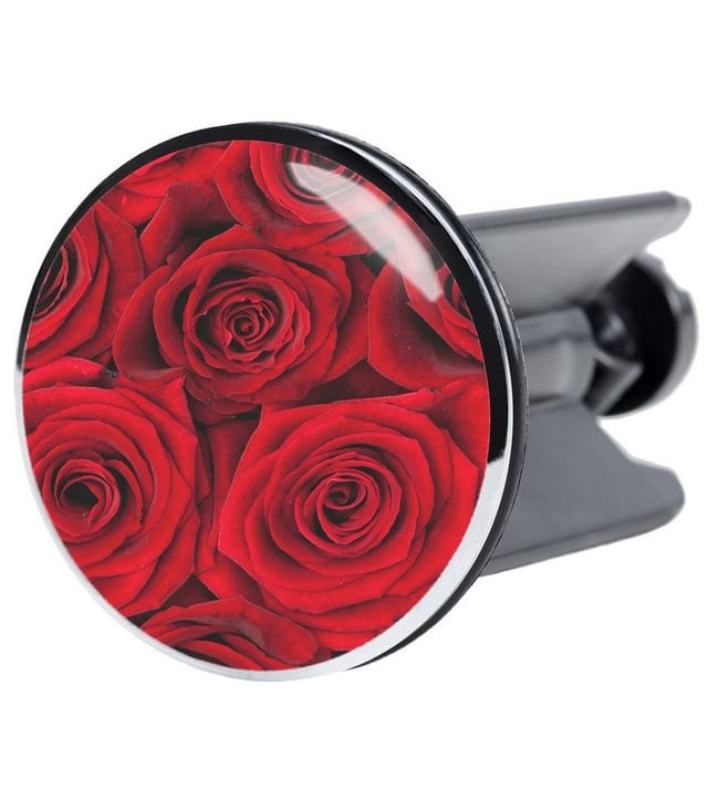Sanilo Waschbeckenstöpsel Rosen, Ø 4.0 cm, hochwertig, universell, mit Motiv, 100% wasserdicht