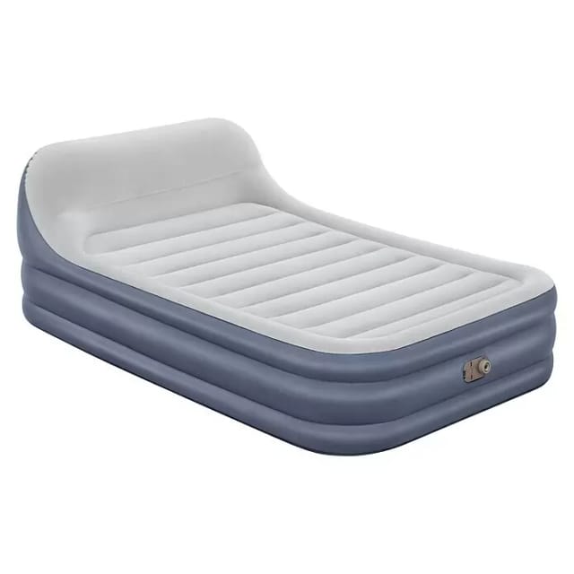 Bestway Luftbett SleekFlow™, (Packung, mit Kopfteil & integrierter Elektropumpe 226 x 152 x 84 cm), in 300 sek. aufgepumpt