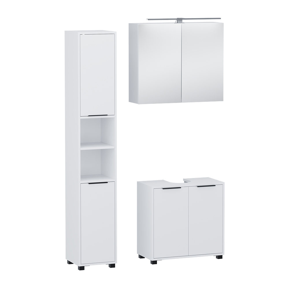 Badmöbel-set Alina, Weiß, 3-teilig, Vicco