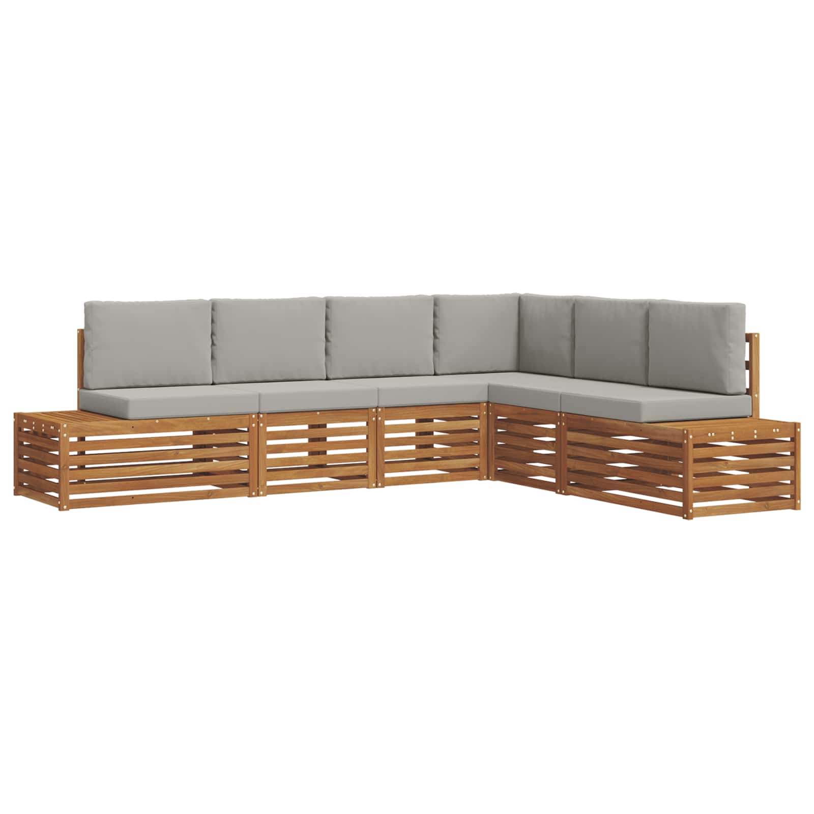 Maison Exclusive - Outdoor-sofagarnitur 6 Stk. Massives Akazienho
