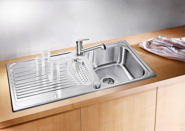 Blanco Edelstahlspüle, rechteckig, 95/50 cm, (1 St)