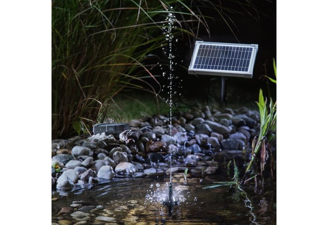 esotec Teichfilter esotec Solar Unterwasser Teichfilterset 5/160 LED, LiFePo Akku 101069 (Komplettset)