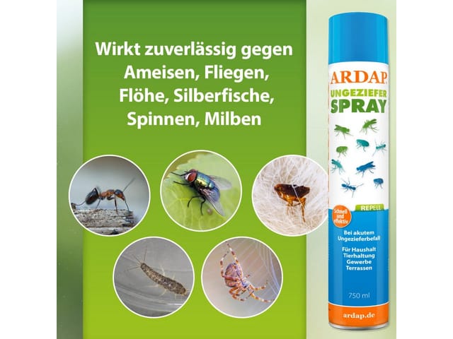 Ardap Insektenvernichter ARDAP Repell Ungezieferspray 750 ml