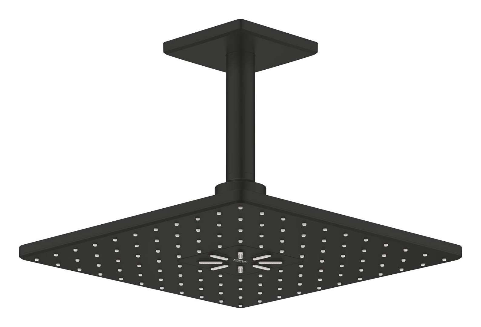 Grohe Rainshower Smartactive Cube - Kopfbrause, 31x31 Cm, 2 Strahlarten, Phantom Black 26481kf0
