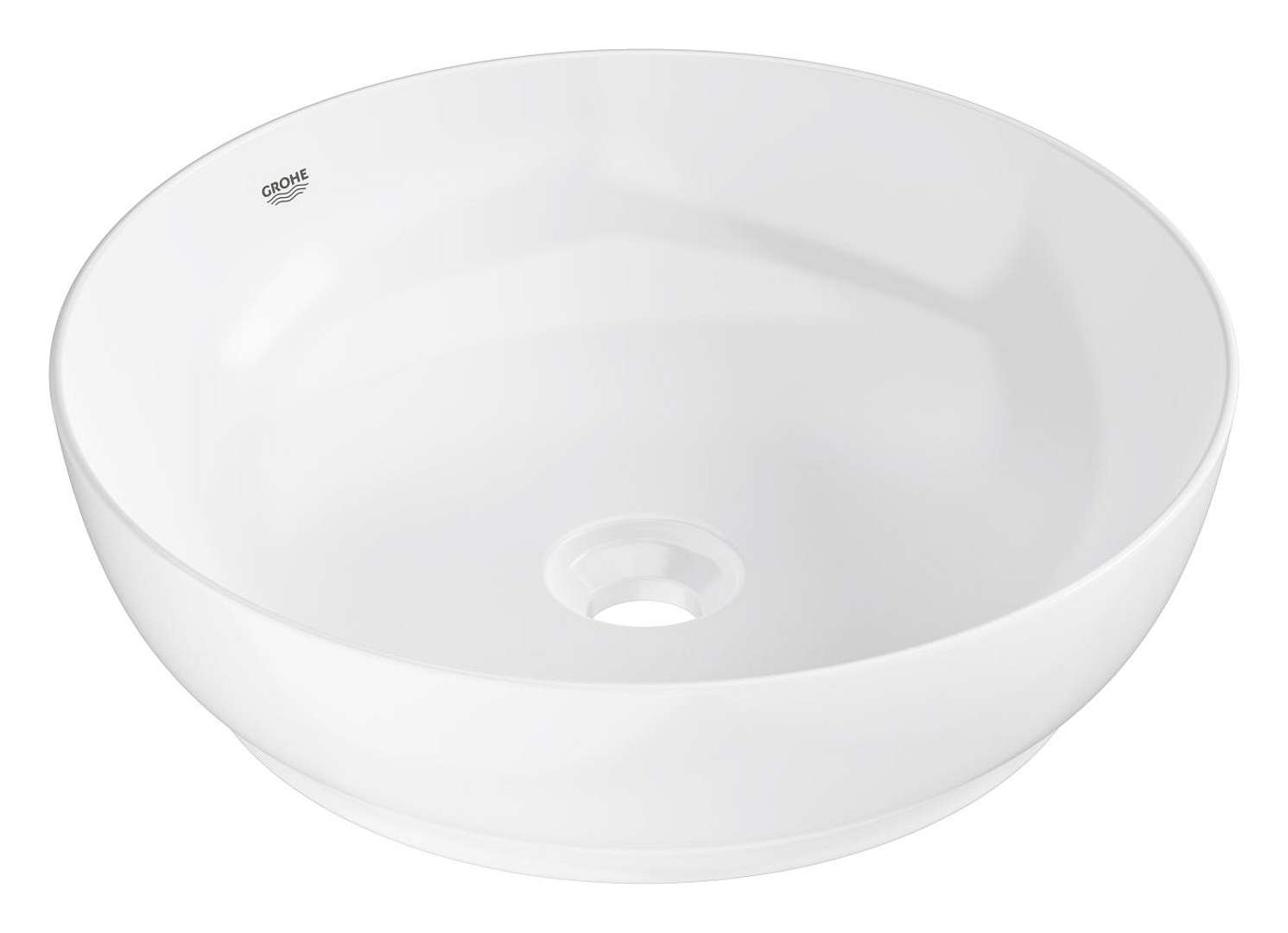 Grohe Essence Aufsatzschale, D 450mm, Ohne Hahnloch, Ohne Überlauf, Ohne Ablaufgarnitur, Alpinweiß, 103560sh00
