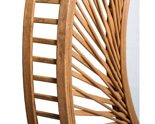 Atmosphera Créateur d'intérieur Wandspiegel Runder Spiegel im Bambusrahmen, Ø 72 cm