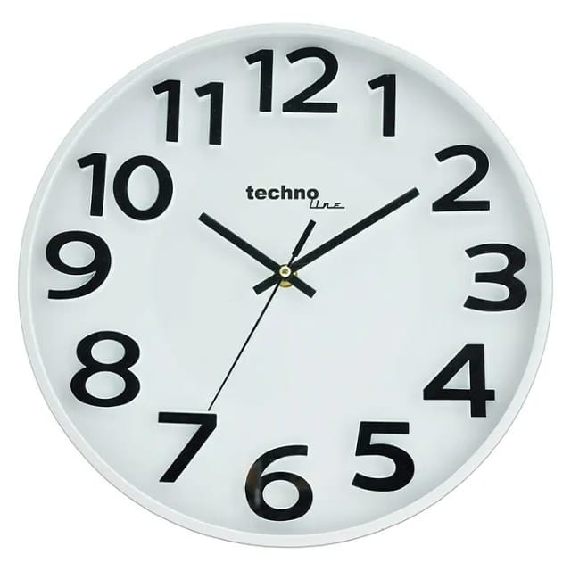 technoline Wanduhr WT 4100 (mit schleichender Sekunde)
