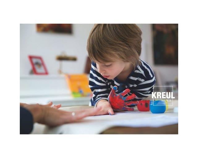 Kreul Fingerfarbe Mucki Fingerfarben-Set, 4er-Set, á 150 ml