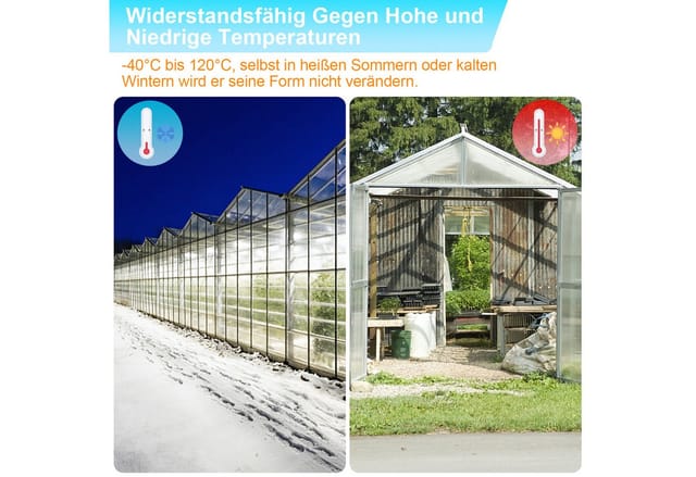 Clanmacy Doppelstegplatte Hohlkammerplatte Transparente Polycarbonat-Doppelschichtplatte, 4,00 mm, (14-St)