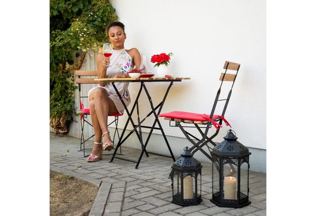 relaxdays Windlicht 3er Laternen Set Metall