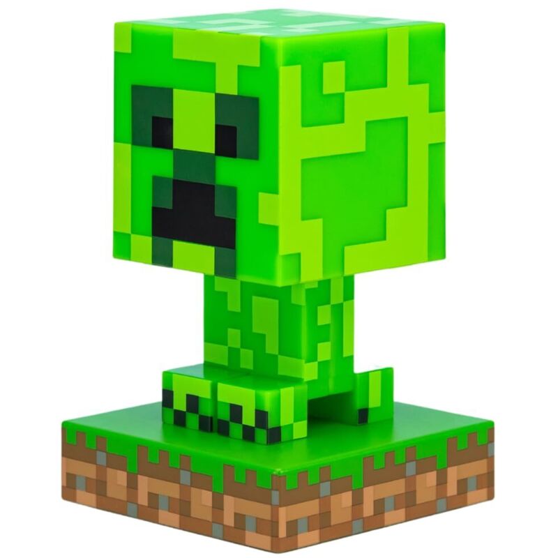 3d Minecraft Creeper Lampe – Nachtlicht – 12 Cm Hoch, Batteriebetrieben, Deko Fürs Gamerzimmer, Grün