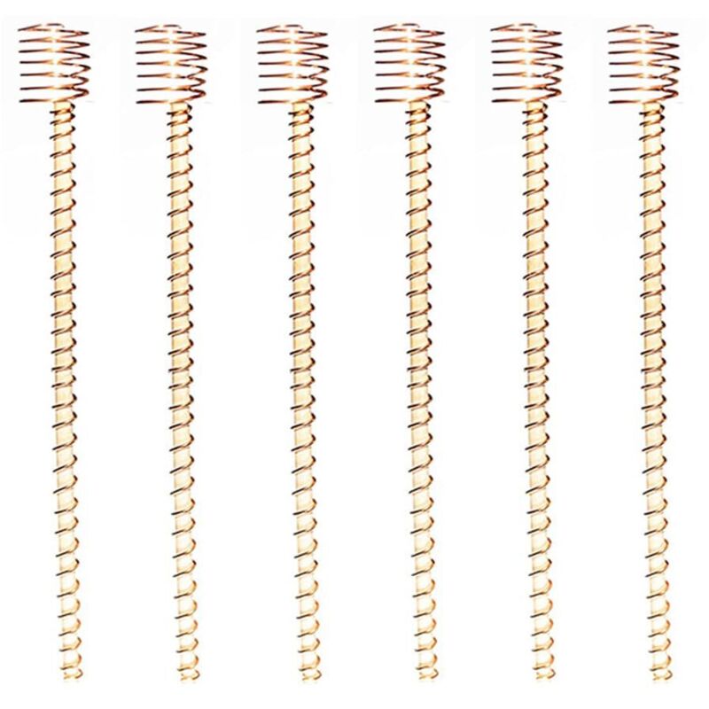 Set Mit 6 Kupfer-gartenantennenpfählen, 30,5 Cm, Für Zimmer- Und Gartenpflanzen, Obst, Gemüse, Elektrische Pflanzenantennenhalterung