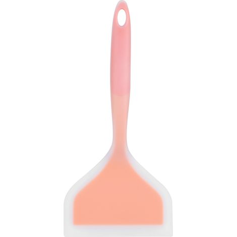 Eierwender, Lebensmittelechter, Antihaftbeschichteter Silikonwender, Breiter Wender Für Kuchen, Steaks, Pizza, Küchenutensilien (orangefarbener Griff).