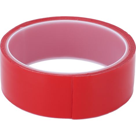 Hochleistungsfähiges Doppelseitiges Klebeband (rot), Wasserfestes Schaumstoffklebeband Für Led-streifen, Autodekoration, Innendekoration, Außendekoration (3 Cm 1 M), Klebeband.