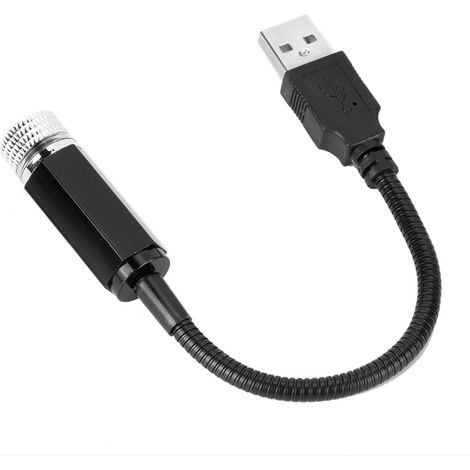 Usb-autodach-sternenhimmel-lichtprojektor Für Romantische Stimmung, Universallampe, Kfz-neonbeleuchtung (rot).