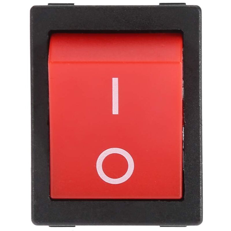 Eujgoov Wippschalter, 30 A, 4 Pins, Quadratisch, Für Boote, Elektroschweißen, Mit Roter Kontrollleuchte (1 Stück)