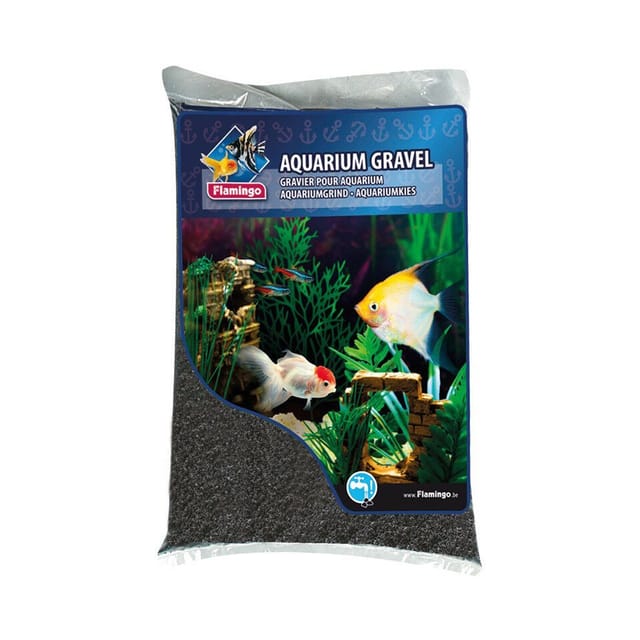 Flamingo Aquarienkies Kies schwarz
