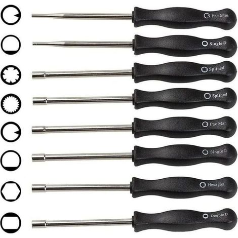 Lot De 8 Outil De Rglage Du Carburateur, Tournevis Pour Carburateur Nettoyage Moteur Rparation Convient La Plupart Des Moteurs De 2 Cycles