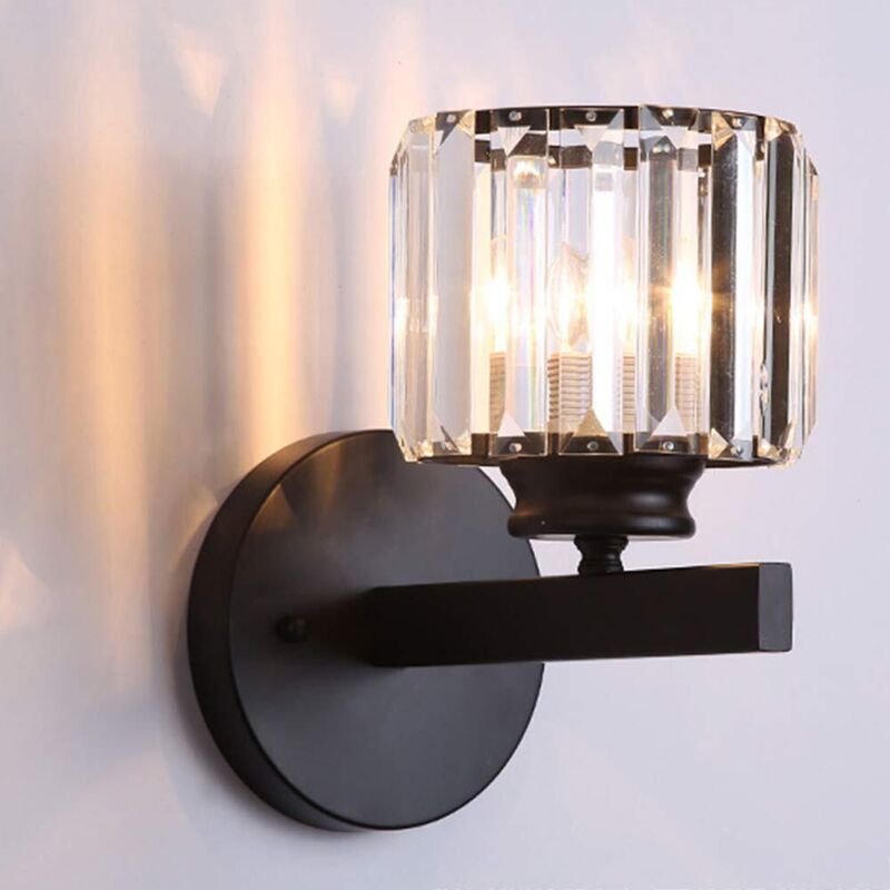 Led-wandleuchte Aus Metall, Elegante Kristallwandleuchte Im Postmodernen Stil, Dekoration Für Wohnzimmer, Tv-wandleuchte Für Schlafzimmer, Nachttischleuchte Mit E27-fassung Für Flur Und Treppenhaus