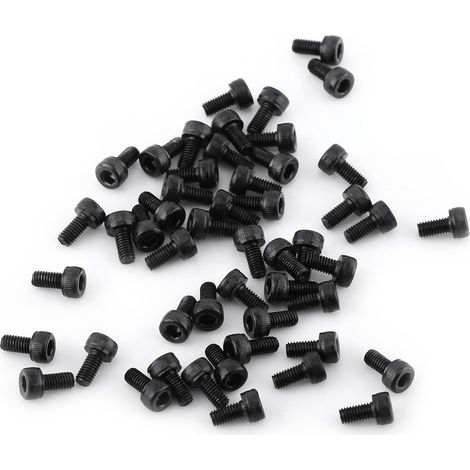 Schwarze M3-innensechskantschrauben, Befestigungselemente Aus Kohlenstofflegierungsstahl Der Güteklasse 12.9, Reparaturwerkzeugzubehör, 4-50 Mm (m36 Mm 50 Stück/packung).