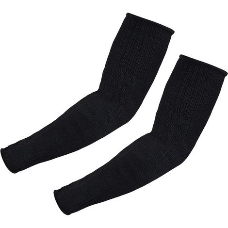 Set Mit 2 Schnitt- Und Hitzebeständigen Kevlar-armschützern, Schwarz