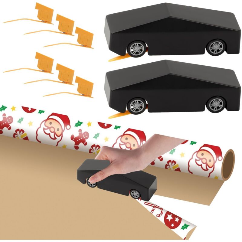 2-teiliger Geschenkpapierschneider, Geschenkpapierschneider, Geschenkpapierschneider Mit 6 Klingen Zum Schneiden Von Geschenkpapier Und Kraftpapier (2)