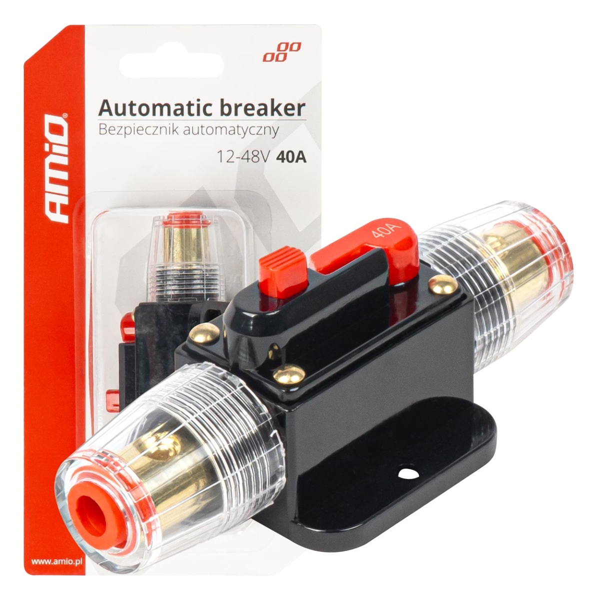 Kfz-automatiksicherung 40a 12v 24v 48v Amio-03817
