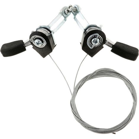 Aqxreight Biee Schalthebel, Reibungsschalthebel, Aluminium, Praktisch, Einfach Zu Bedienen, Mit Bremszug, Für Fahrradzubehör - Modell: Material: Aluminium,