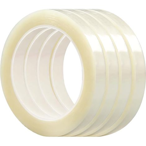 Stück Transparentes, Hitzebeständiges Klebeband Für Transferpressen, Schrumpfkleber Für Sublimation, Für Diy-projekte Und Zum Schutz Elektronischer Bauteile, 220 °c Hitzebeständig (10 Mm X 33 M)